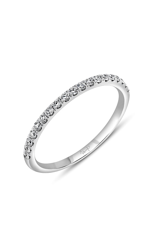 14K White Gold Prong Wedding Band 001-110-00298