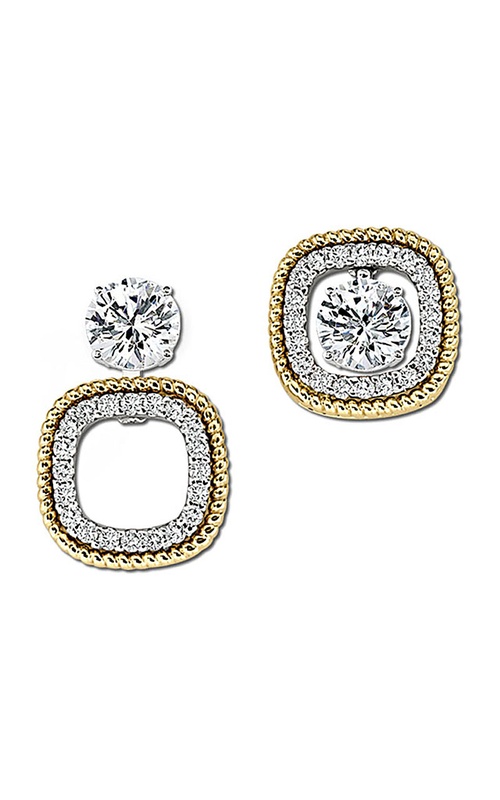 14K Yellow Gold and 14K White Gold Jacket Earring 001-155-00187