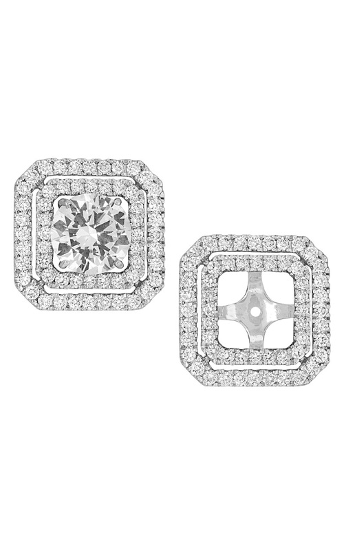 18K White Gold Jacket Earring 001-155-00180