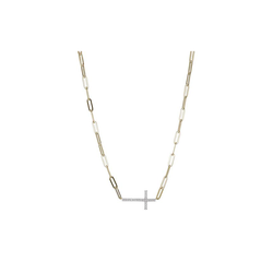 Elle Paperclip Necklace N10157YWZ17 thumbnail 1