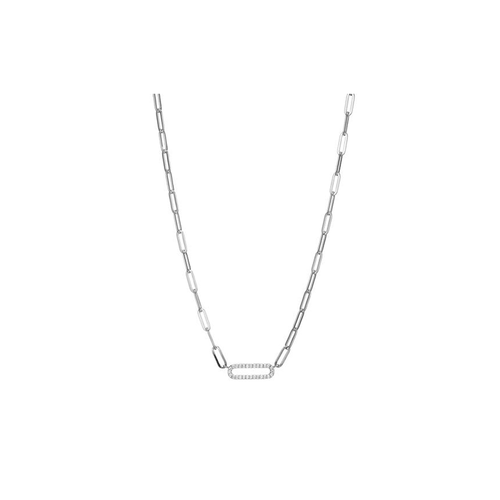 Elle Paperclip Necklace N10167WZ17