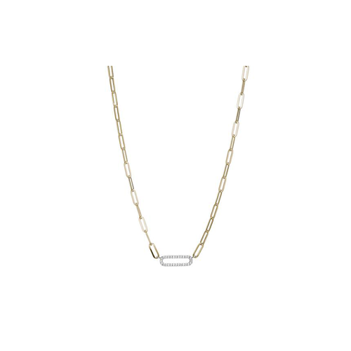 Elle Paperclip Necklace N10167YWZ17