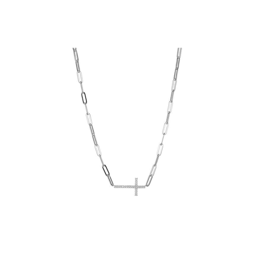 Elle Paperclip Necklace N10157WZ17