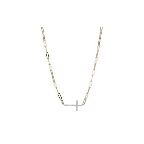 Elle Paperclip Necklace N10157YWZ17