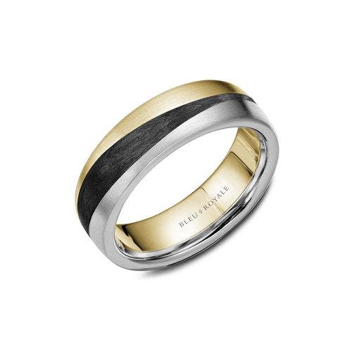 Bleu Royale Distinct Wedding Band RYL-051WY7 Bleu Royale Distinct Wedding Band RYL-051WY7