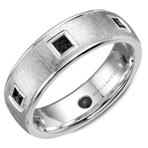 Bleu Royale Diamond Wedding Band RYL-089WD75