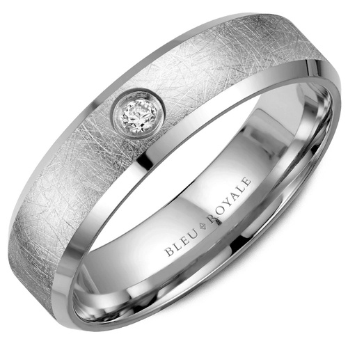 Bleu Royale Diamond Wedding Band RYL-117WD65