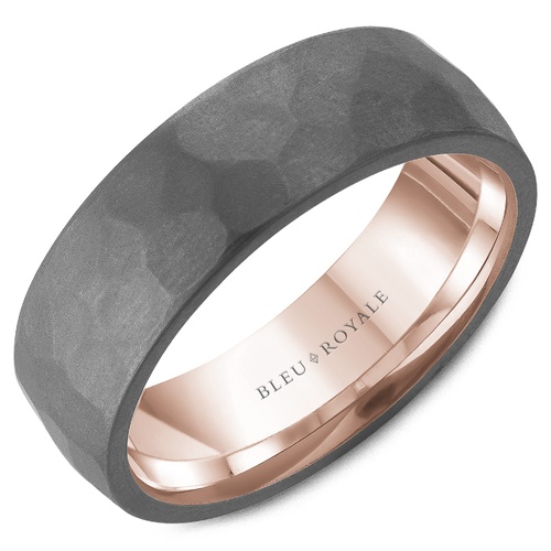 Bleu Royale Tantalum & Precious Wedding Band RYL-122TR7