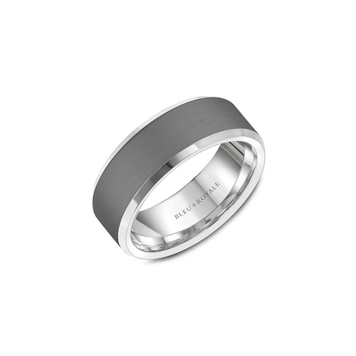 Bleu Royale Tantalum & Precious Wedding Band RYL-123TW8