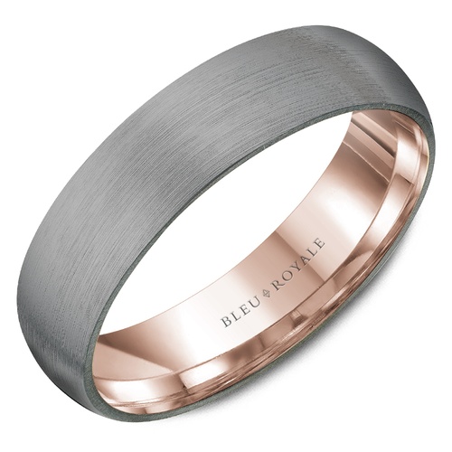 Bleu Royale Tantalum & Precious Wedding Band RYL-124TR6