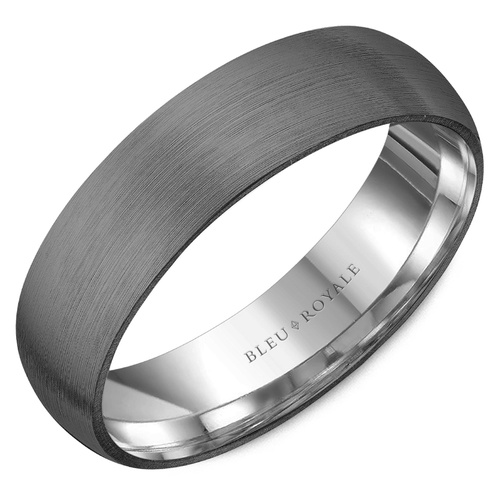 Bleu Royale Tantalum & Precious Wedding Band RYL-124TW6