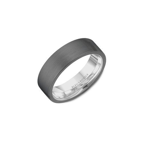 Bleu Royale Tantalum & Precious Wedding Band RYL-125TW7