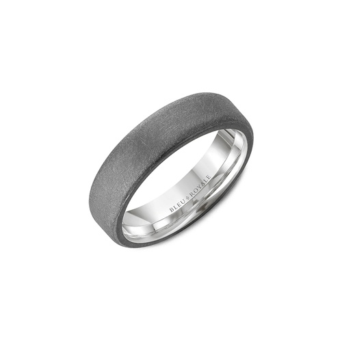 Bleu Royale Tantalum & Precious Wedding Band RYL-126TW6