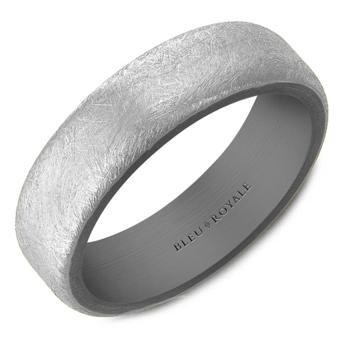 Bleu Royale Tantalum & Precious Wedding Band RYL-130WT6