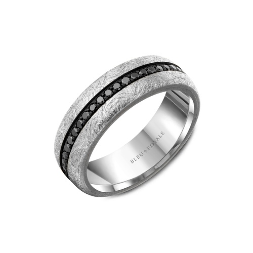 Bleu Royale Tantalum & Precious Wedding Band RYL-161WTBD7