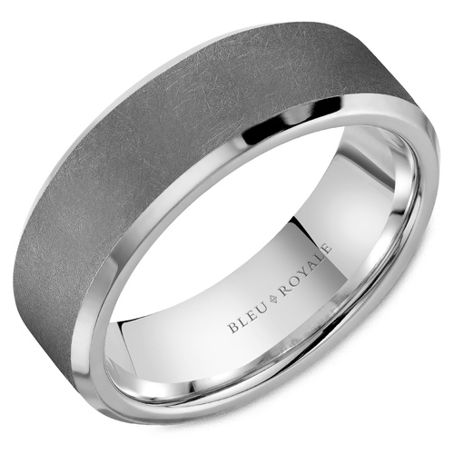 Bleu Royale Tantalum & Precious Wedding Band RYL-182TW75