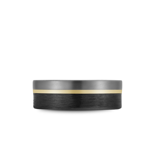 Bleu Royale Tantalum & Precious Wedding Band RYL-201YBT75