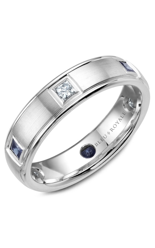 Bleu Royale Diamond Wedding Band RYL-016WDS55