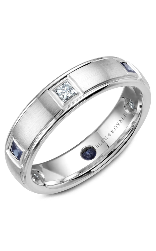 Bleu Royale Wedding Band Diamond RYL-016WDS55