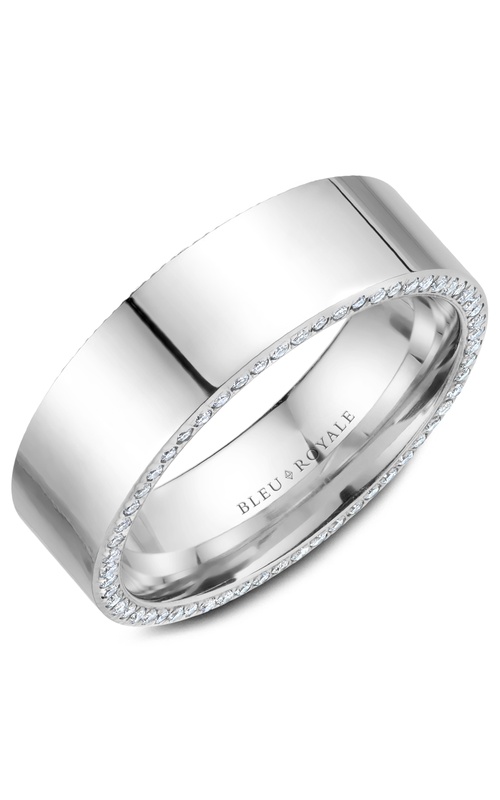 Bleu Royale Diamond Wedding Band RYL-022WD75