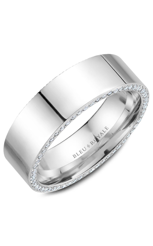 Bleu Royale Wedding Band RYL-022WD75