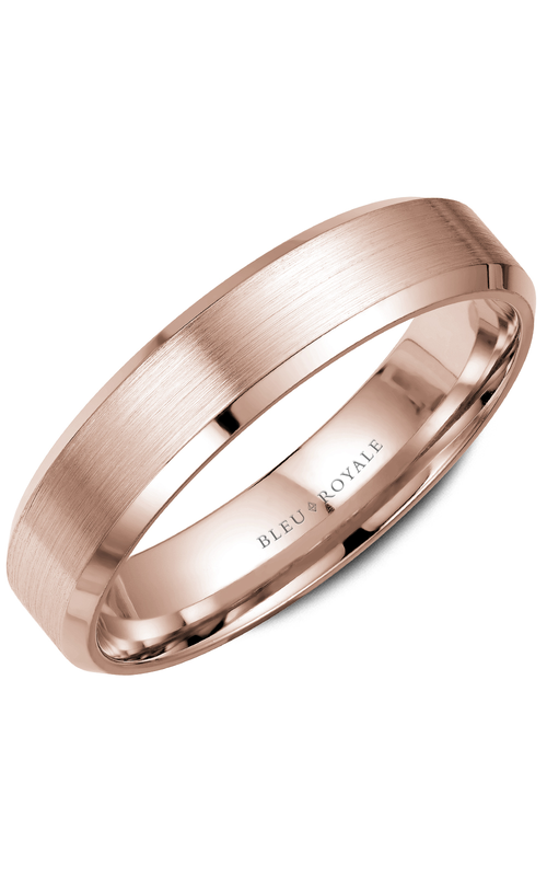 Bleu Royale Legacy  14K Rose Gold Wedding Band RYL-023R5