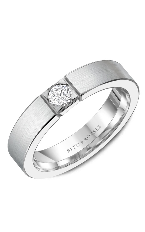 Bleu Royale Diamond Diamond 14K White Gold Wedding Band RYL-083WD5