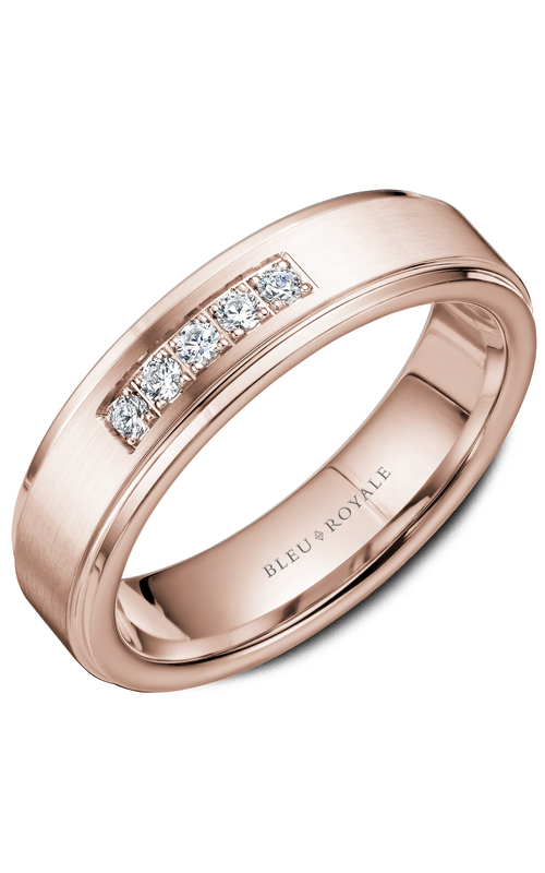 Bleu Royale Diamond Wedding Band RYL-101RD55