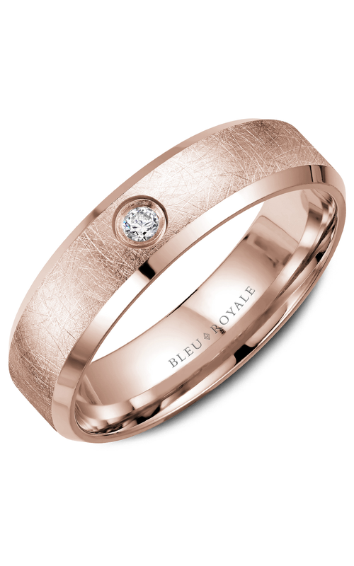 Bleu Royale Diamond Wedding Band RYL-117RD65