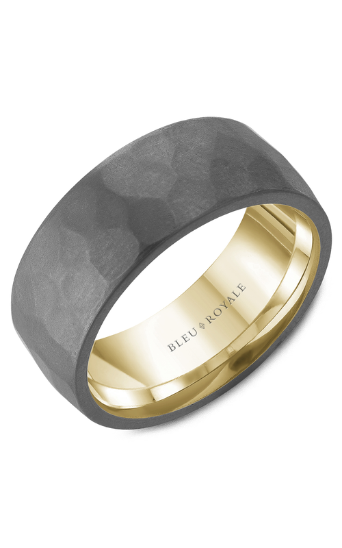 Bleu Royale Tantalum & Precious  14K Yellow Gold Wedding Band RYL-122TY8