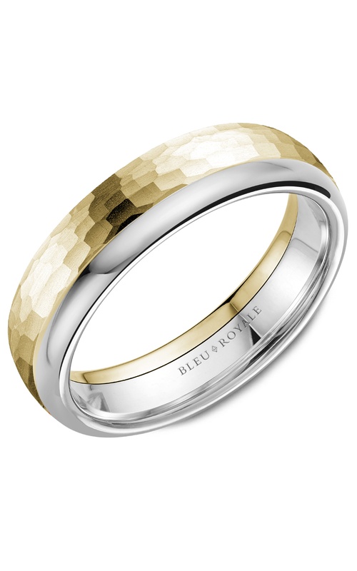 Bleu Royale Legacy  18K White Gold and 18K Yellow Gold Wedding Band RYL-150YW6