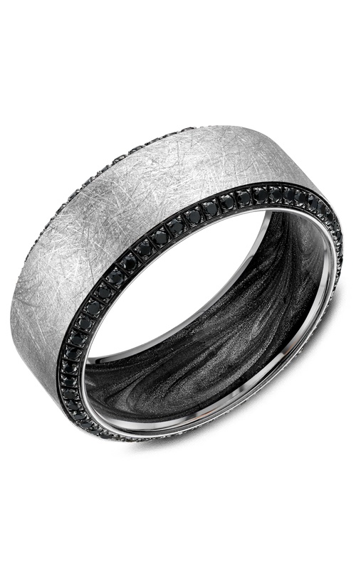 Bleu Royale Diamond  14K White Gold Wedding Band RYL-154WBD9