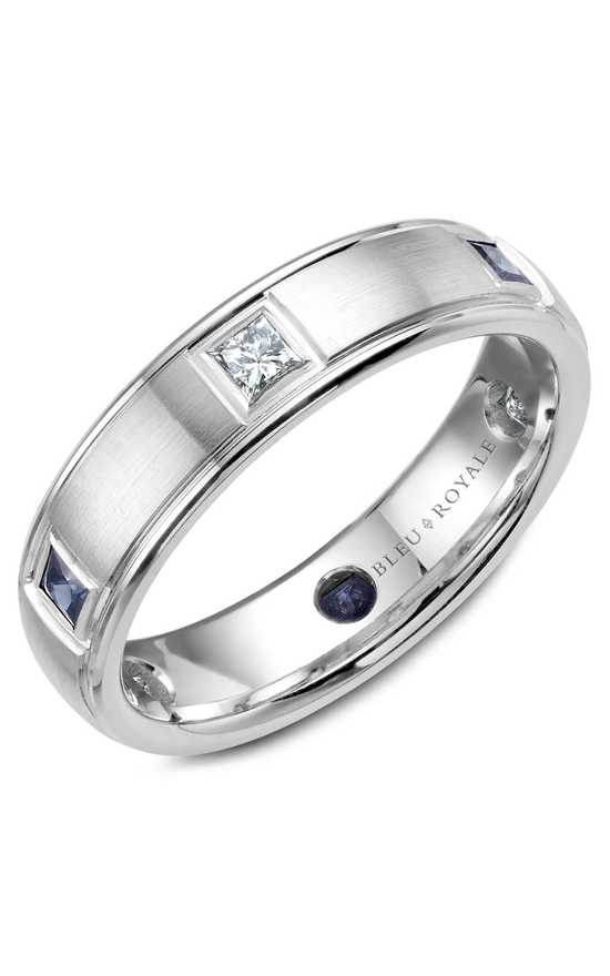 Blue Royale Diamond Wedding Band RYL-016WDS55