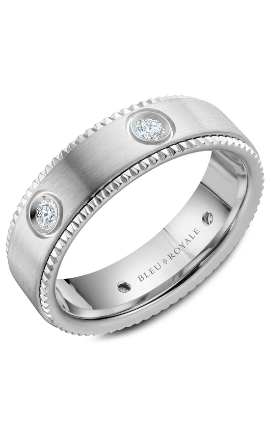 Blue Royale Diamond Wedding Band RYL-030WD65
