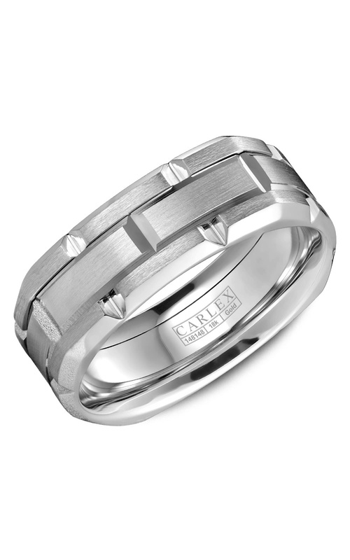 Carlex G1 Plain 18K White Gold Wedding Band CX1-0002WW