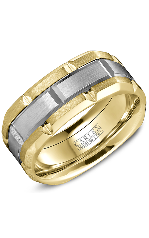 Carlex G1  14K White Gold and 14K Yellow Gold Wedding Band CX1-0001WY