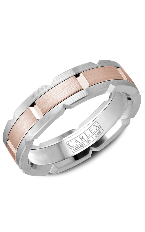 Carlex G1  14K Rose Gold and 14K White Gold Wedding Band CX1-0015RW