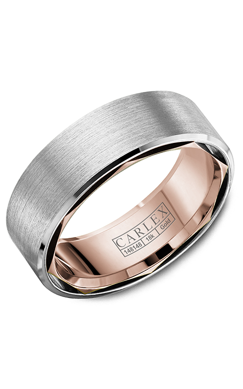 Carlex G1  14K Rose Gold and 14K White Gold Wedding Band CX1-0017WR75