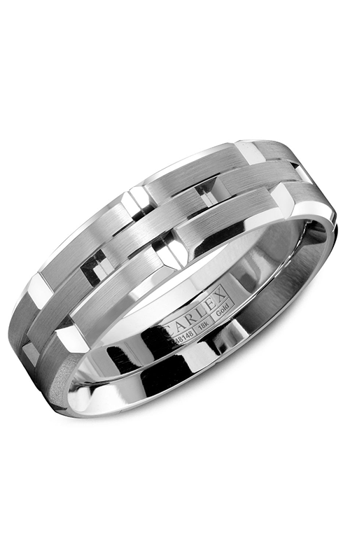 Carlex G1  14K White Gold Wedding Band WB-9305