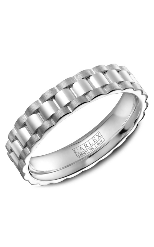 Carlex G3 Plain 18K White Gold Wedding Band CX3-0002WW