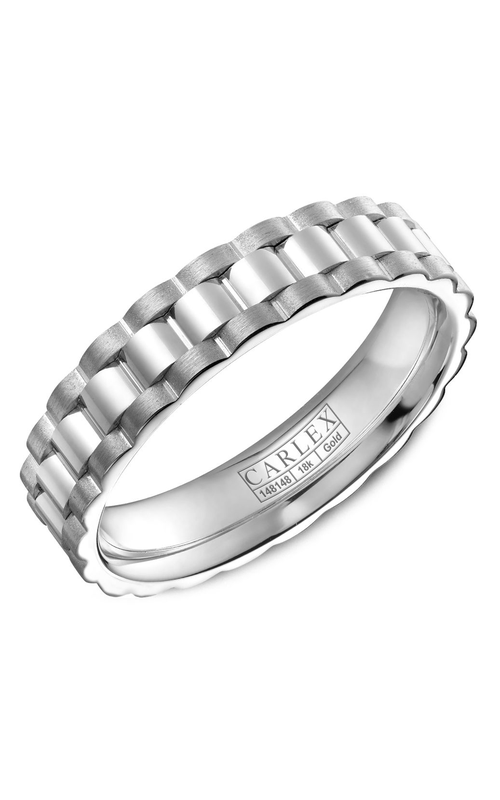 Carlex G3  18K White Gold Wedding Band CX3-0002WW
