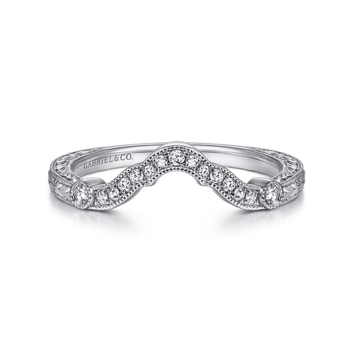 Gabriel & Co. Victorian Wedding Band AN15384W44JJ