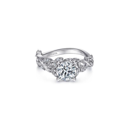 Gabriel & Co. Floral Engagement Ring ER15207R4W44JJ