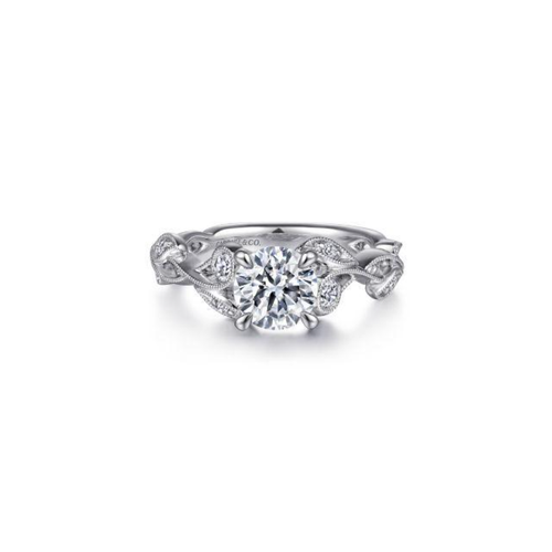Gabriel & Co. Floral Engagement Ring ER15626R4W44JJ