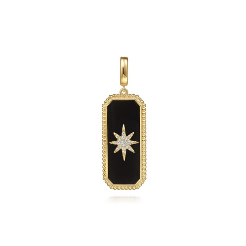 アクセサリー Znanboo Gabriel & Co. Bujukan Necklace Ceramic and Pendant 14K Yellow Gold