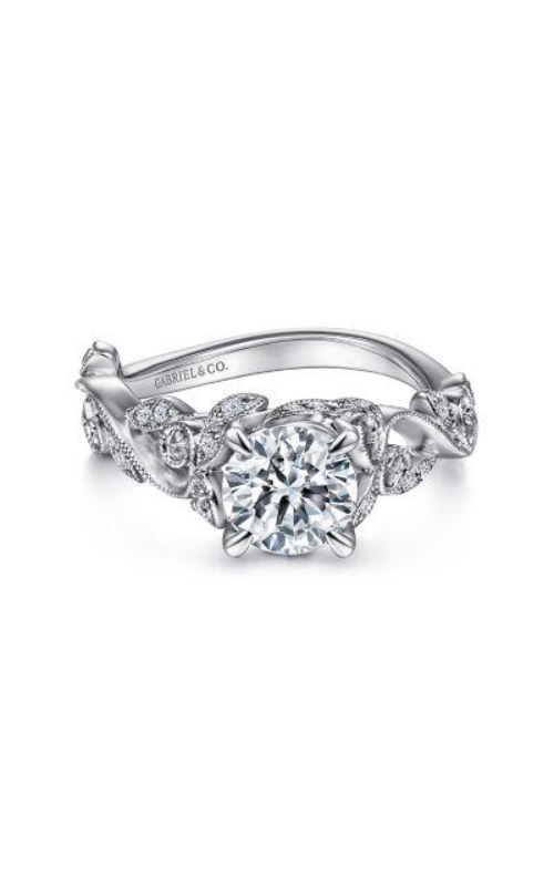 Gabriel & Co Floral Engagement Ring ER15207R4W44JJ