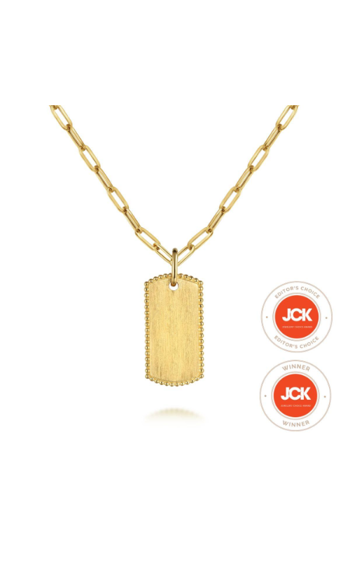 Gabriel & Co. Bujukan Necklace Diamond and Pendant 14K Yellow Gold  NK6845-18Y4JJJ