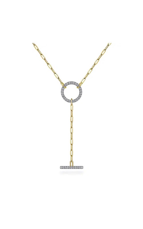 Gabriel & Co. Contemporary Necklace Chain and Diamond 14K Yellow Gold  NK7130Y45JJ