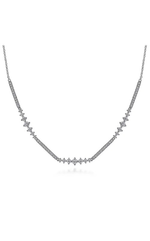 Gabriel & Co. Lusso Necklace Chain and Diamond 14K White Gold  NK6954W45JJ