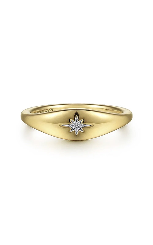 Gabriel & Co. Contemporary Diamond 14K Yellow Gold Ring LR52243Y45JJ